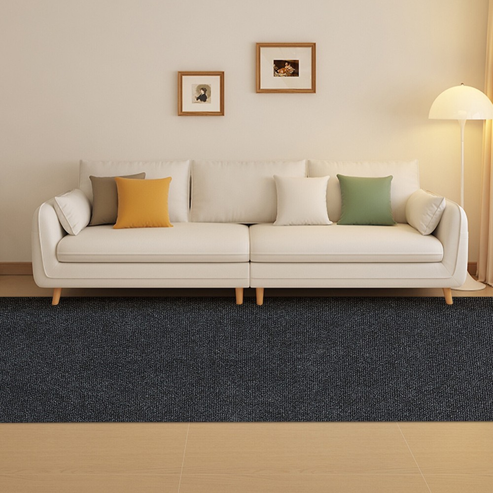 3x1.2m Striped Polyester TPE Rag Rug Non-Slip Door Mats for Home Entrance  