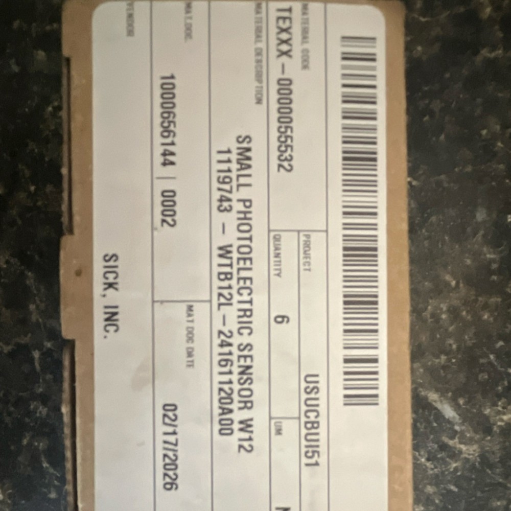 SICK WTB12L-24161120A00 Photoelectric Sensor DC Digital SPDT Connector