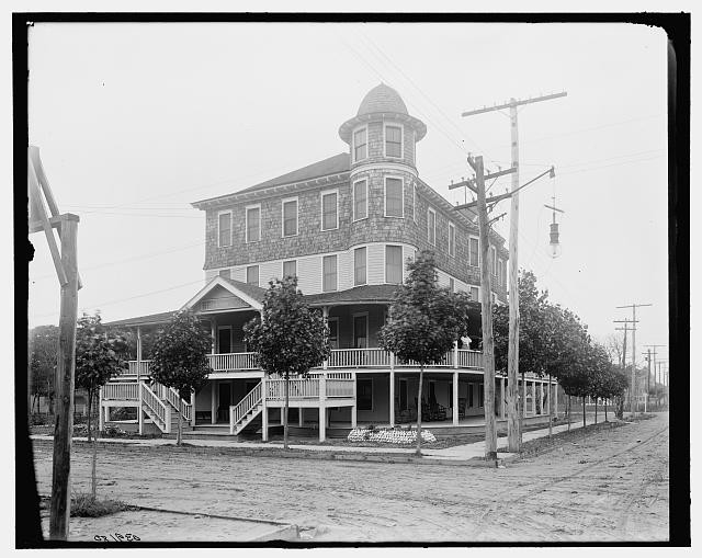 Severn Hall,hotels,resorts,Wildwood,New Jersey,NJ,Detroit Publishing Co,1900