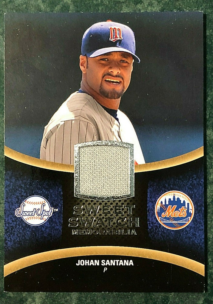 2008 UD Sweet Spot Johan Santana, Sweet Swatches Game Used #SS-JS, Minnesota