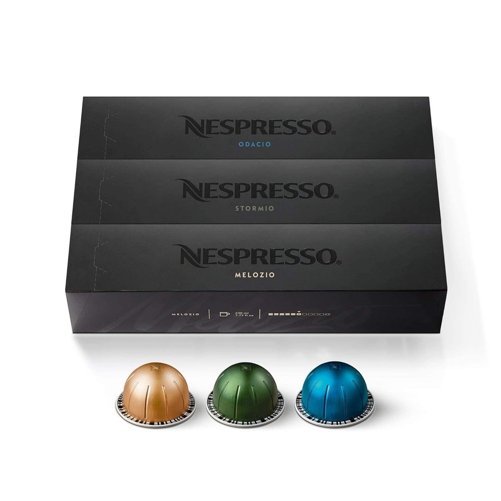 Nespresso Vertuo Coffee Pods, Medium & Dark Roast Variety Pack, 30 Count, 7.8oz