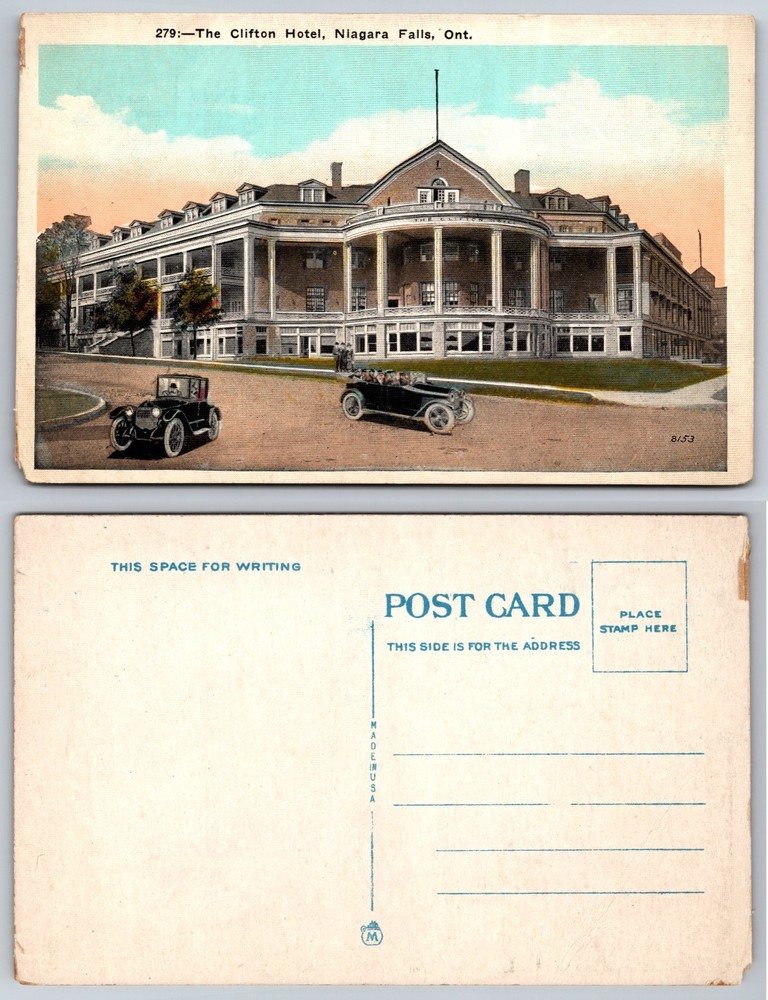 Clifton Hotel Niagara Falls Canada Postcard
