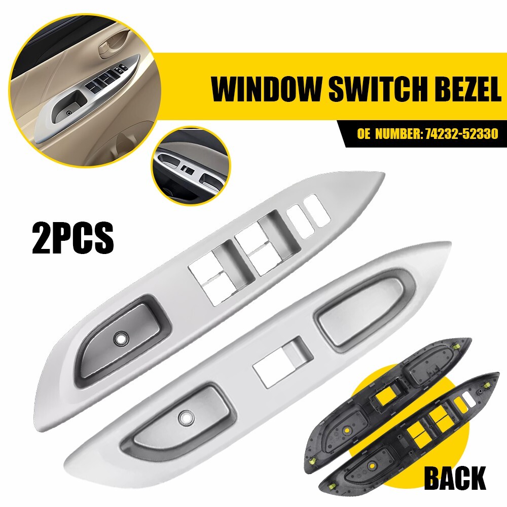 DOOR WINDOW SWITCH TRIM COVER BEZEL PANEL FITS 2007 2008 2009 2010 TOYOTA YARIS