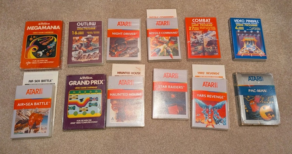 Lot Of 12 Atari 2600 Games - Mixed