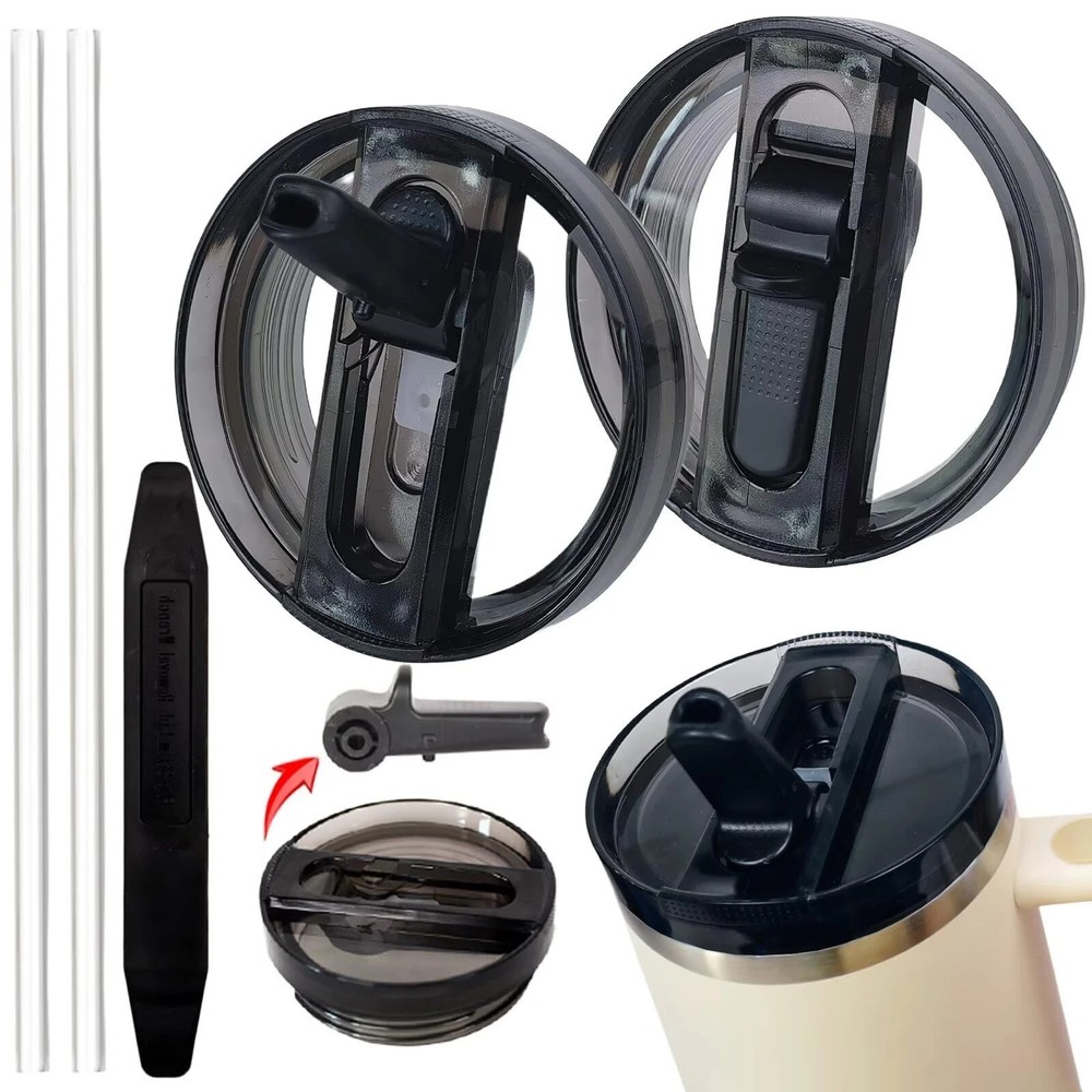 40 oz Tumbler Flip Straw Lid for Stanley Quencher ProTour Leak Proof Replacement