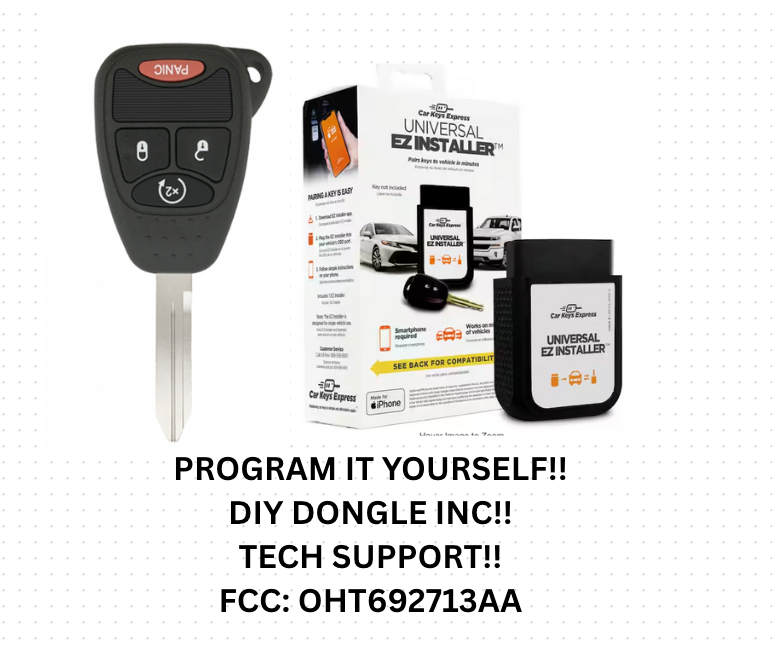 DIY BUNDLE 2007 - 2017 Jeep Wrangler Key Fob  OHT692713AA TOOL INCLUDED!!