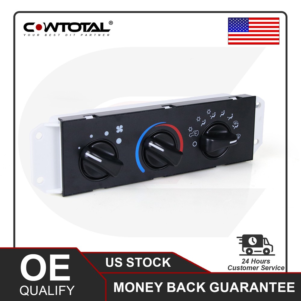 Upgrade 05-06 Jeep Wrangler TJ with A/C Heater Climate Control Switch Panel 55056558AA