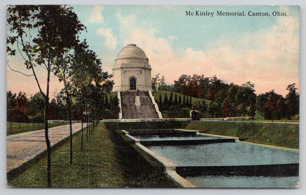 McKinley Memorial Canton Ohio Vintage Postcard President William Monument