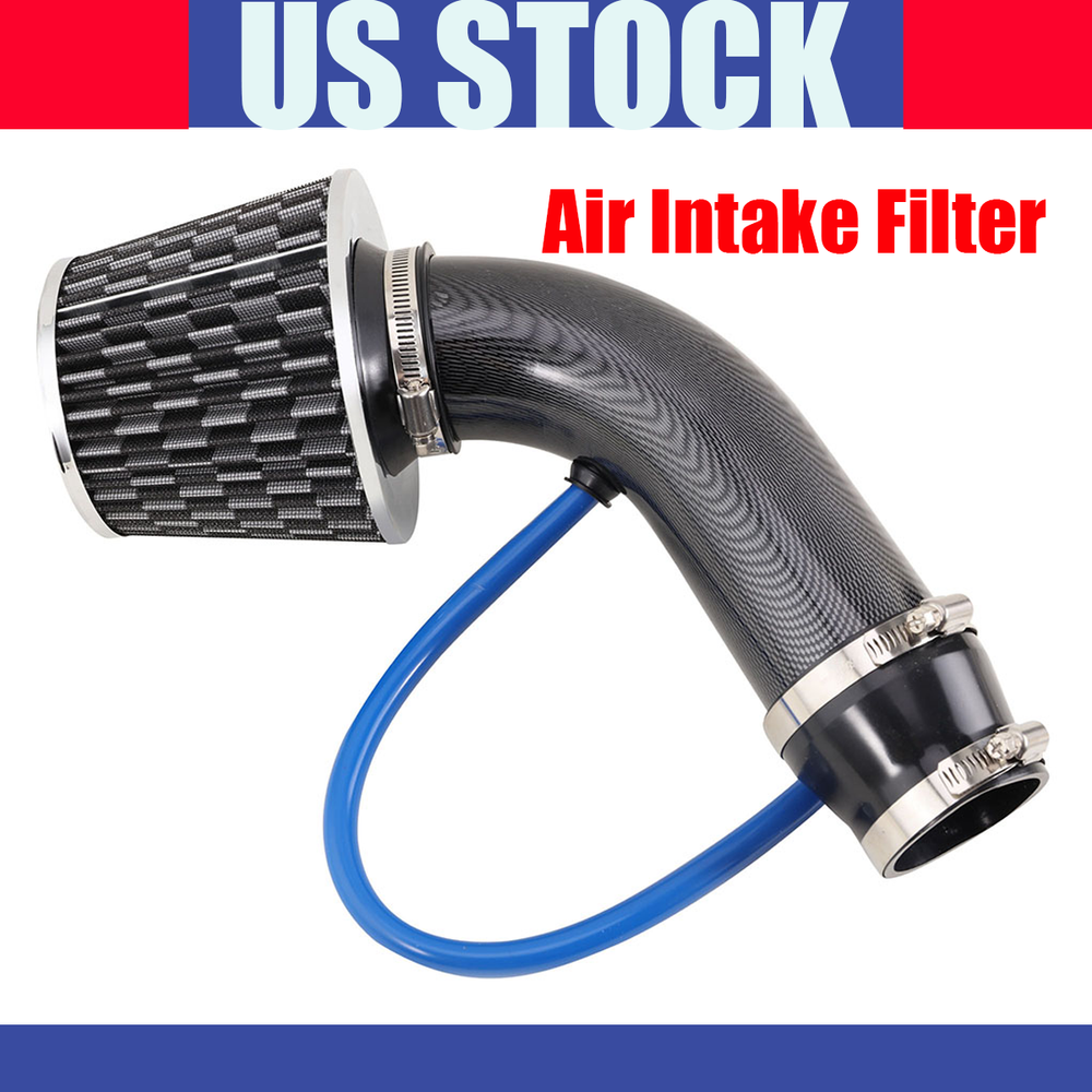 Cold Air Intake Filter Induction Kit Pipe Power Flow Hose System 3'' 76mm Hose