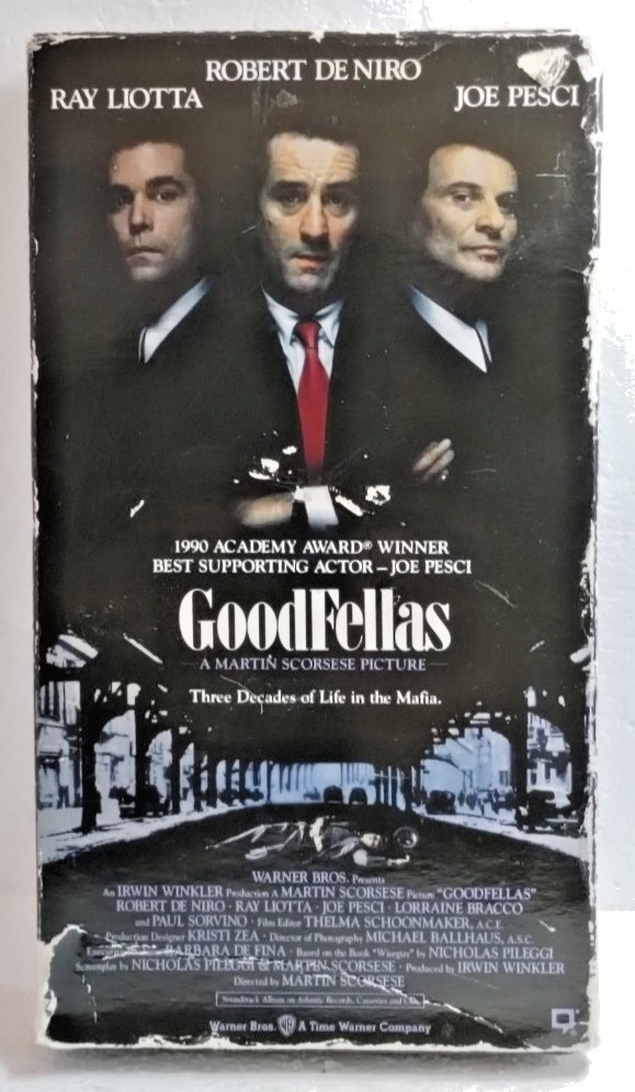 Goodfellas  Joe Pesci Ray Liotta Robert DeNiro VHS (1990)