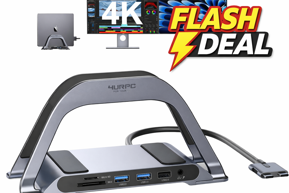 MacBook Pro Docking Station Dual Monitor 4K@60Hz with 100W Power Adapter