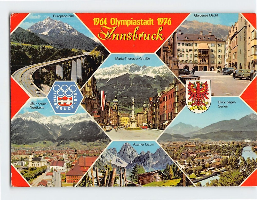 Postcard Scenes & Views XII Olympic Winter Games 1976 Innsbruck Austria