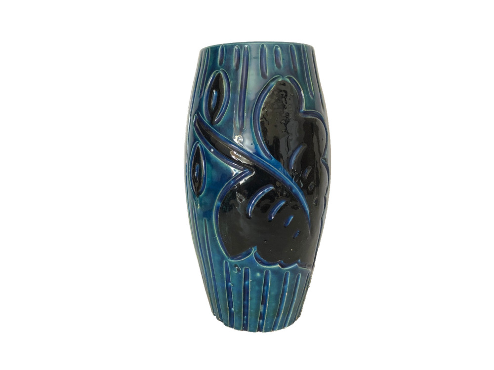 Mid Century Fratelli Fanciullacci Bitossi Aldo Londi Vase Made in Italy 9.75