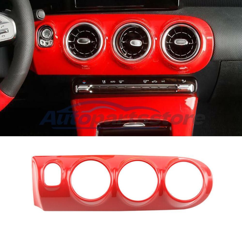 For Benz A-Class CLA 2019-2022 Bright Red Middle Console Air Outlet Vent Cover