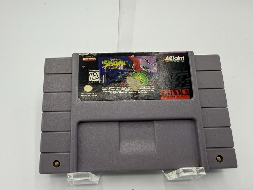 Spawn: The Video Game (Super Nintendo SNES) – Authentic ACLAIM Cartridge