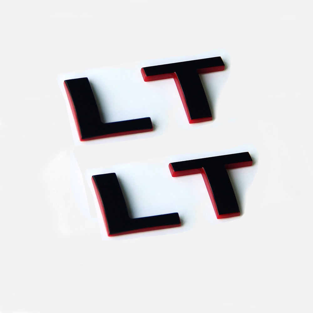 2x OEM LT Letter Emblem Badge fits Redline RedLine