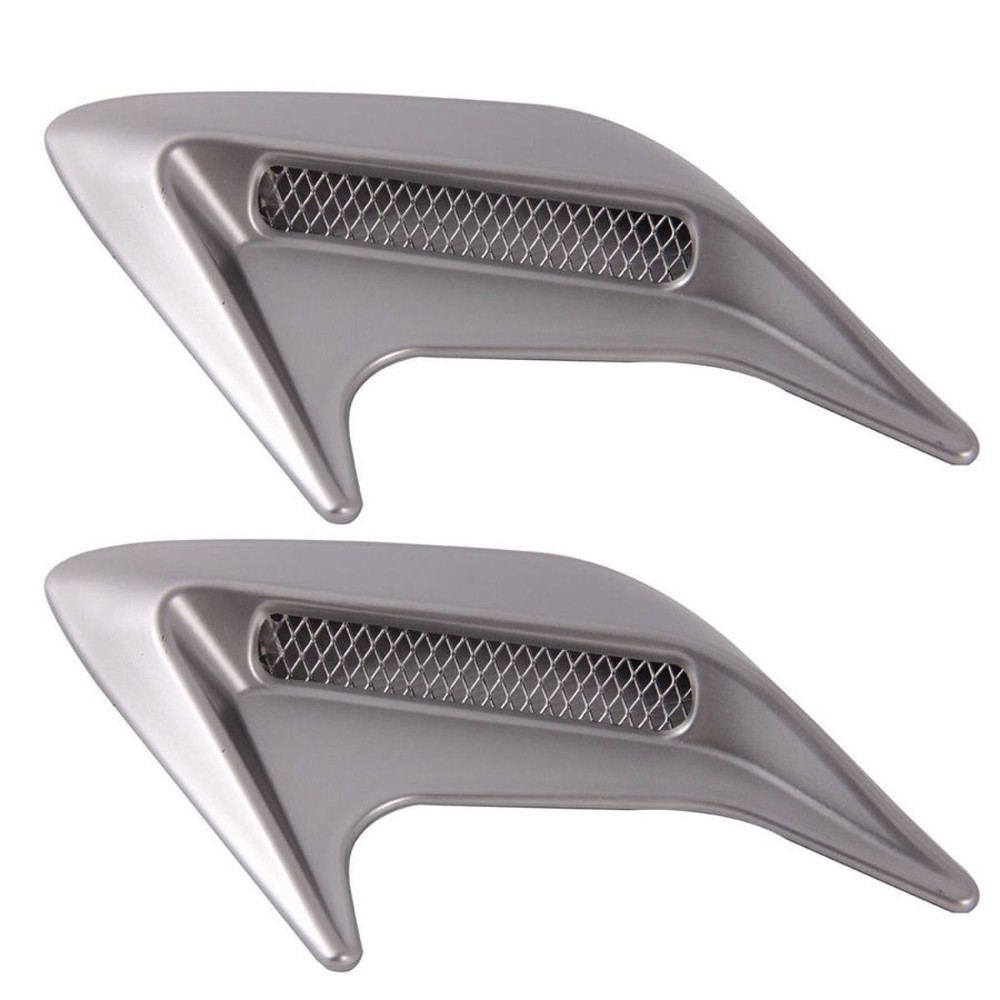 2Pcs 3D Auto Car Side Vent Air Flow Fender Intake Stickers For Body Dashboard r