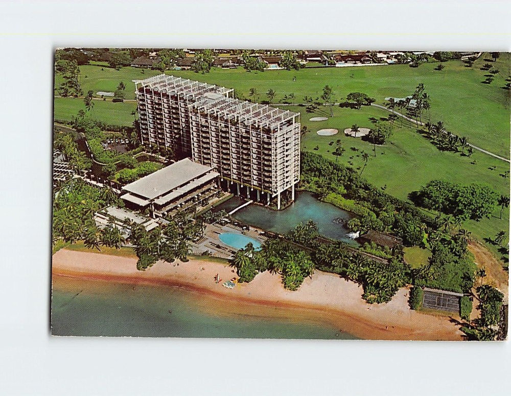 Postcard Aerial View Kahala Hilton hotel Honolulu Hawaii USA