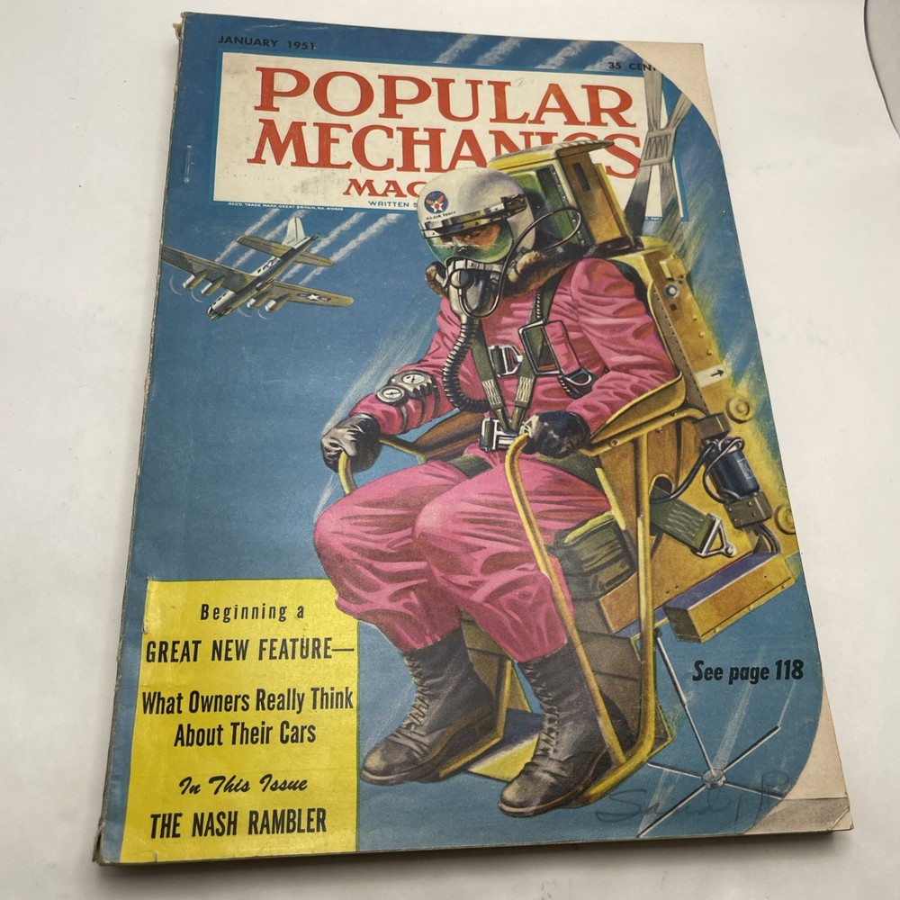 POPULAR MECHANICS Magazine January 1951 AWESOME COVER