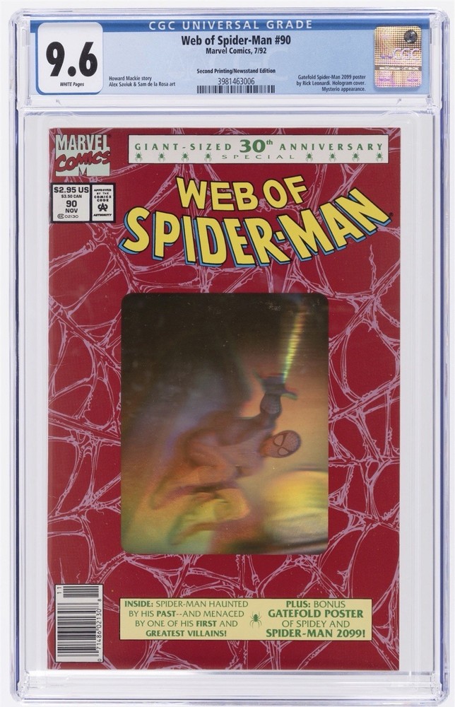 Web Of Spider-man #90 CGC 9.6