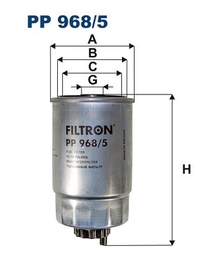 PP 968/5 FILTRON Fuel Filter for CHRYSLER,DODGE,FIAT,JEEP,LANCIA