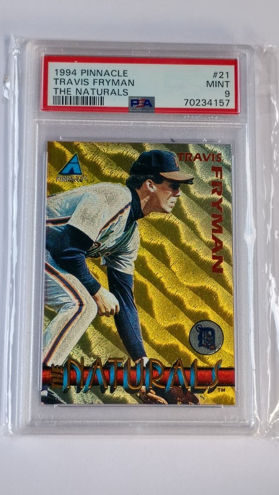 PSA 9 1994 Pinnacle The Naturals Travis Fryman #21 Detroit Tigers Rare!