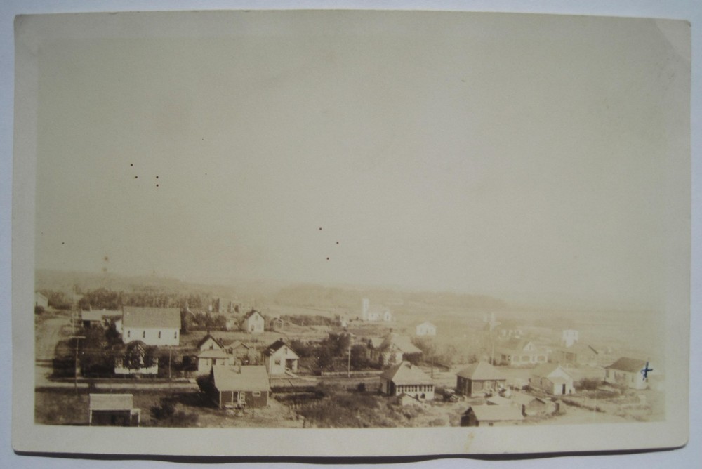 Maidstone Saskatchewan Canada Town View Old 1928 RPPC Postcard near Lloydminster