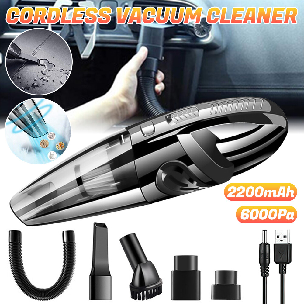 Recargable Potente Aspiradora De Mano Para Casa Auto Carro Inalambrica Limpieza