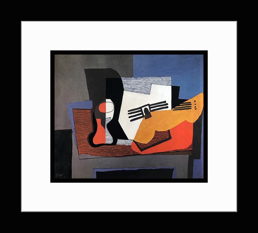 PICASSO - Custom Framed ‘Still Life Wth Guitar' Art Print