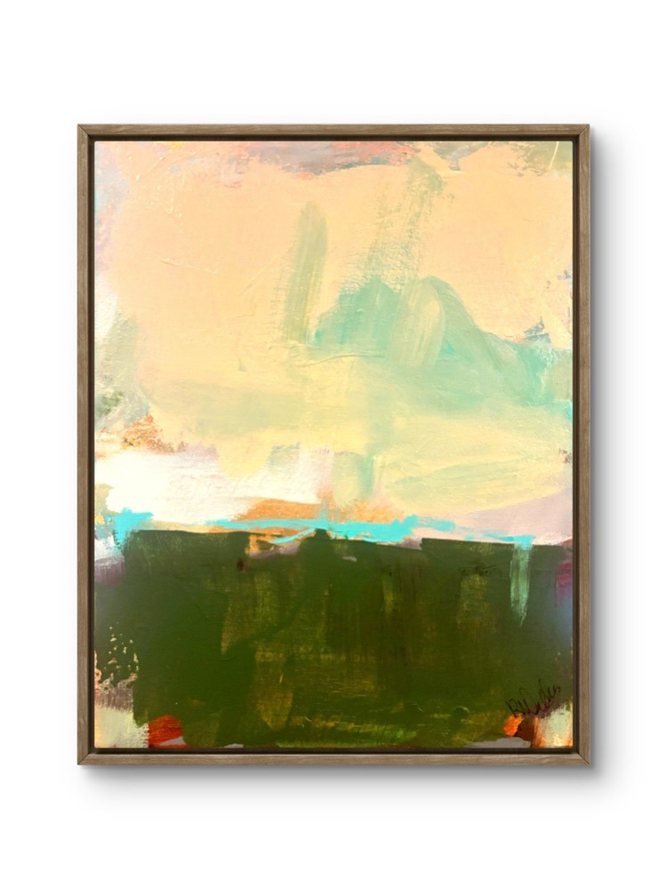 IMPRESSIONISM Seaside LANDSCAPE ORIGINAL ART CANVAS UNIQUE “Cliff Meadow” 11x14
