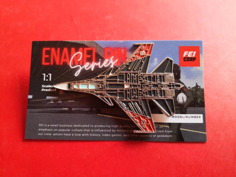 Ace Combat 7 SU-30SM Sol Squadron USSR fighter jet lapel pin USAF-image