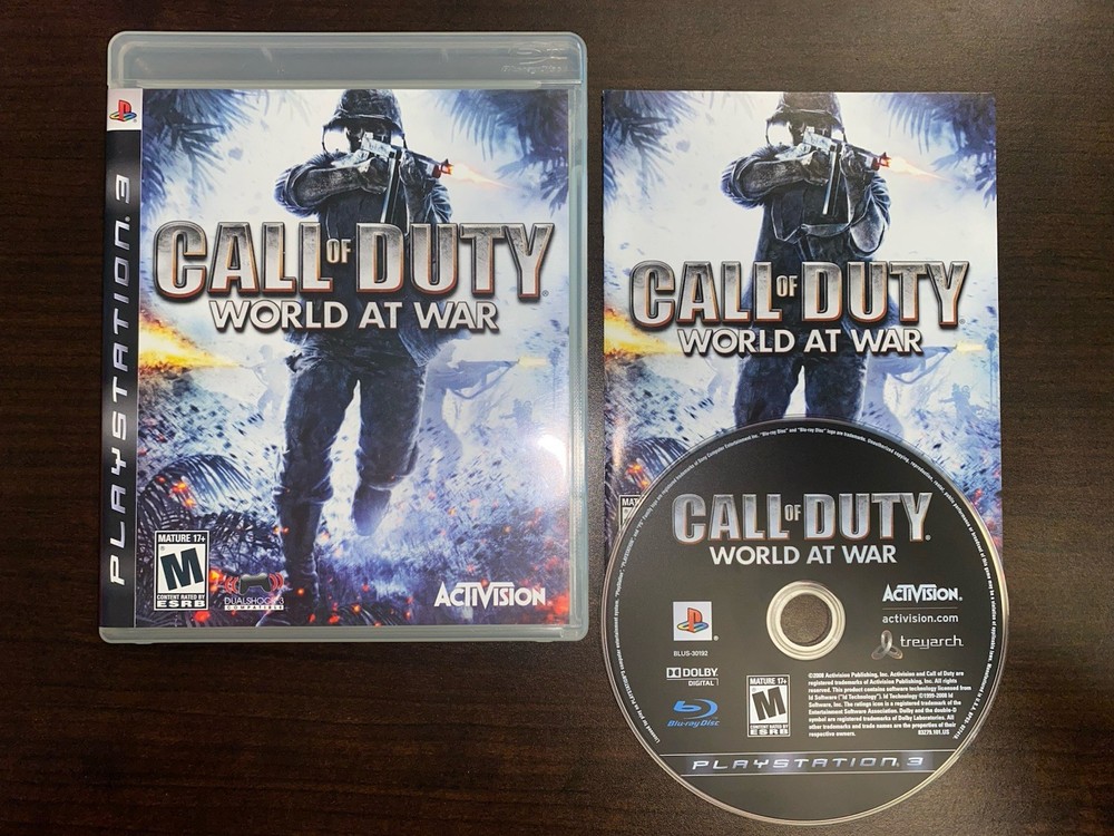 Call of Duty: World at War Playstation 3 PS3, 2010 Complete w/ Manual CIB Tested