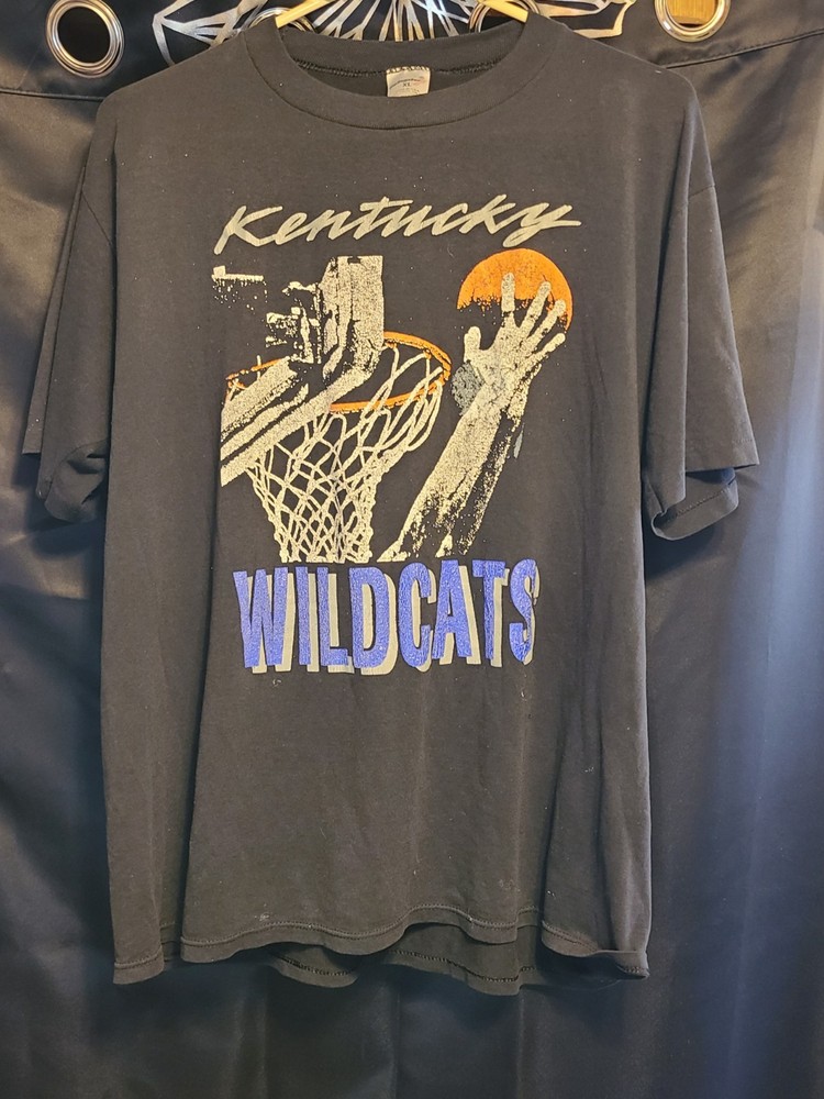 Vintage Single Stitch Kentucky Wildcats Basketball Tshirt Xl