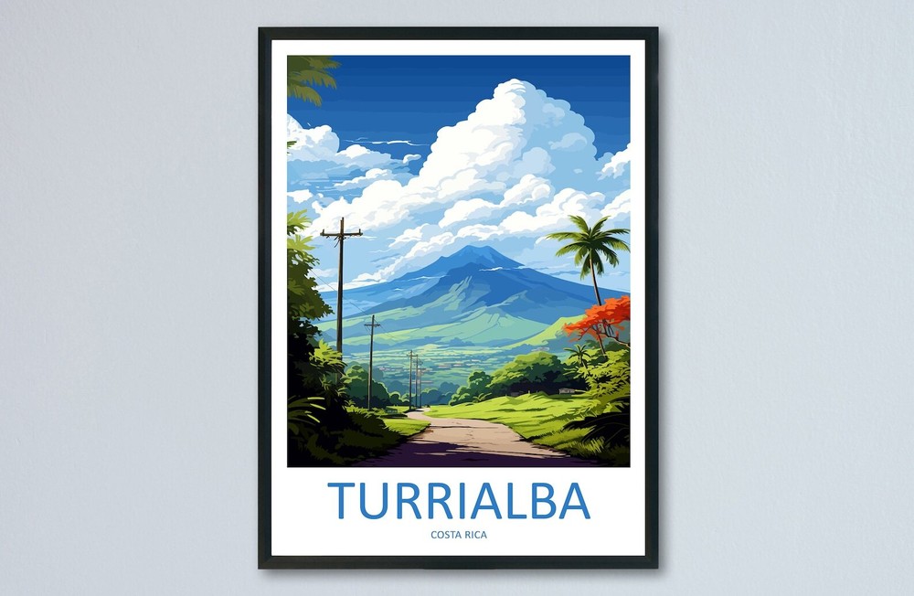 Turrialba Travel Print Wall Art Turrialba Wall Hanging Home Dcor Turrialba Gift