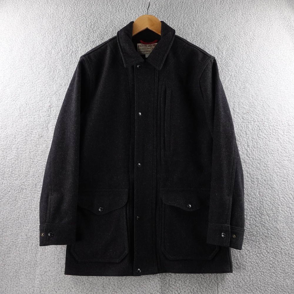 Vintage Filson Garment 100% Virgin Mackinaw Jacket Men's S Made in USA Cruiser
