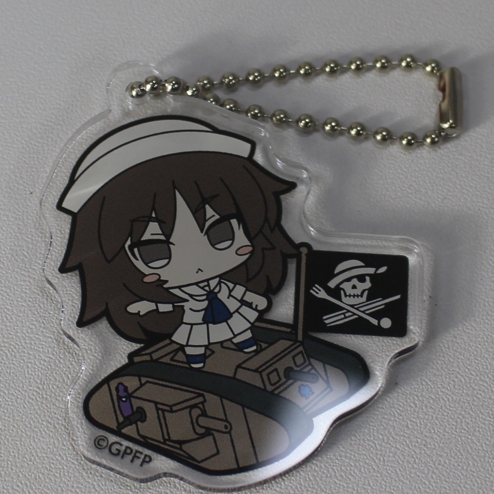 Girls und Panzer Yukari Akiyama Acrylic Anime Figure Keychain