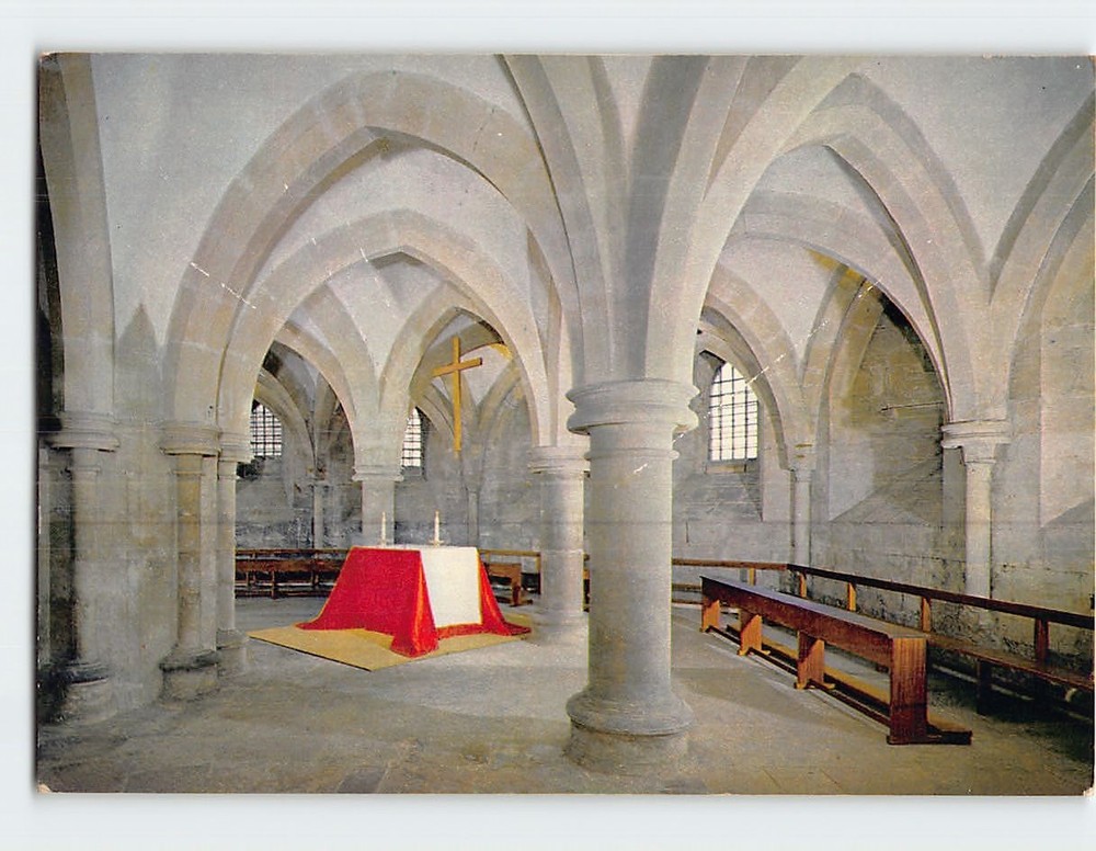 Postcard Undercroft Wells Cathedral Somerset England