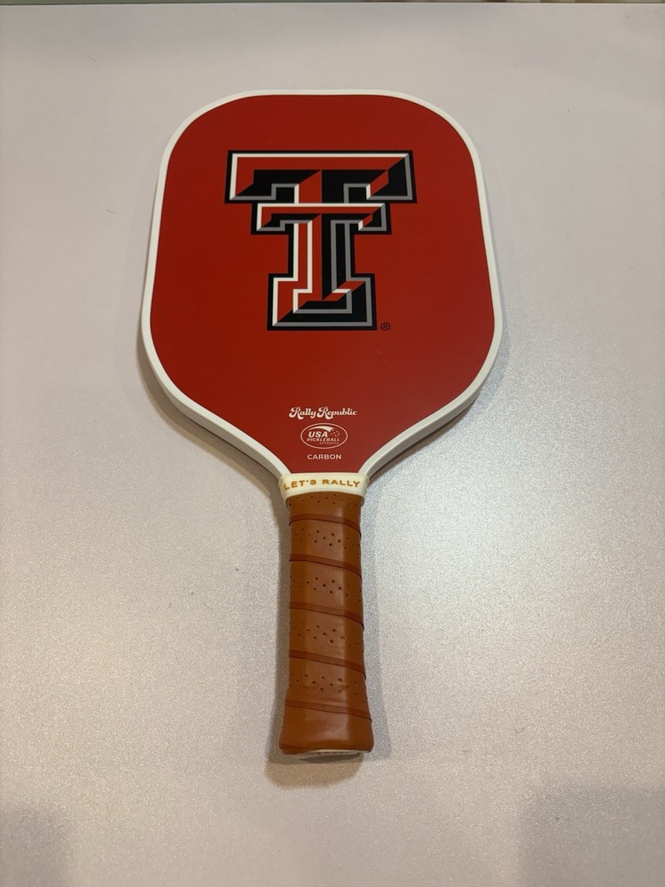 Rally Republic Texas Tech Red Raiders Pickleball Paddle Pickle Ball Carbon Fiber