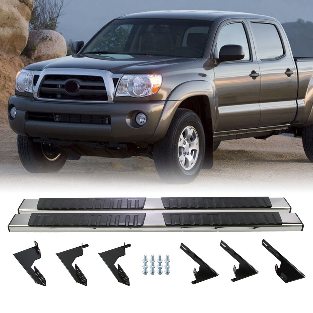 Side Step Running Boards for 2005-2022 Toyota Tacoma Double Cab 4 Door,L+R