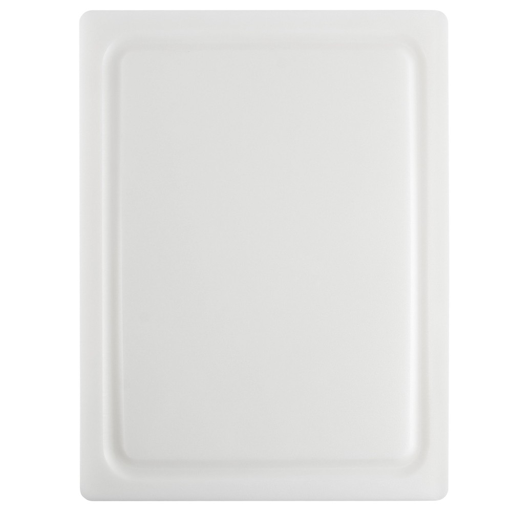 NSF Approved Poly Cutting Board with Juice Well, 12 x16 x 5/8