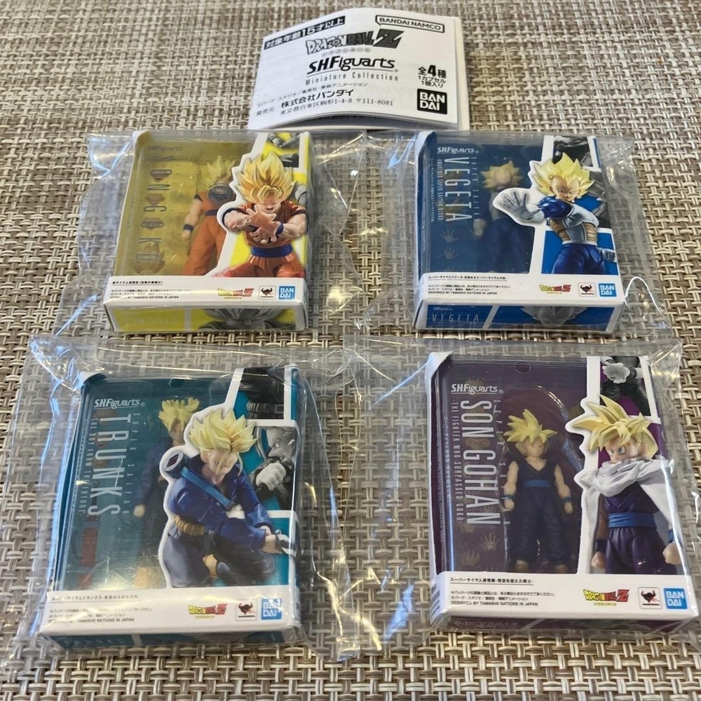 Dragon Ball Z S.H.Figuarts Miniature Collection Capsule Toy Complete 4 Types set