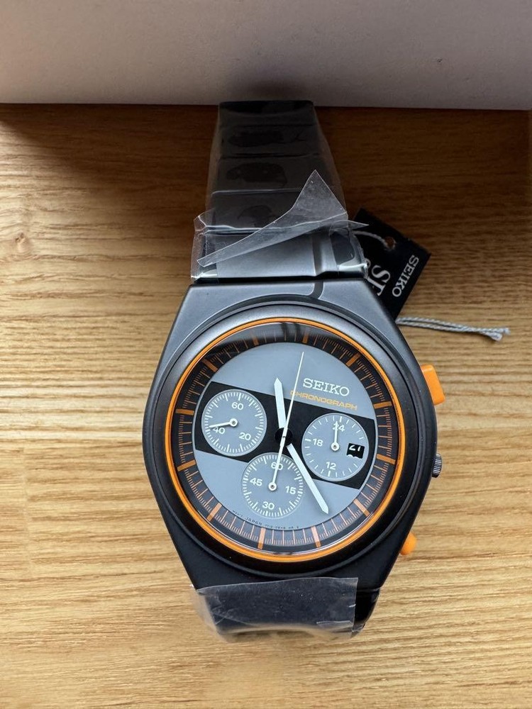 Seiko Sced053 Giugiaro Chronograph Black Dial Men's Watch