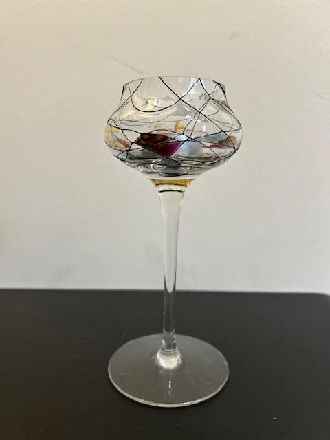 PartyLite Mosaic Calypso Stemmed Tealight Votive Candle Holder