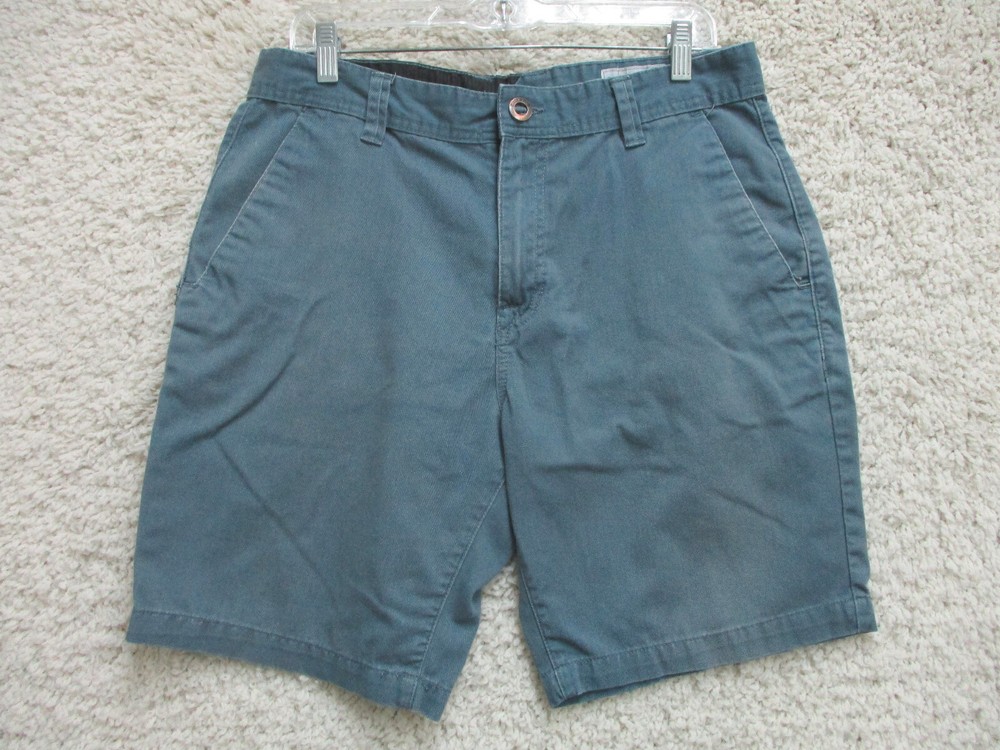 Volcom Shorts 33 Mens Blue Chino Pockets Outdoors Skateboard Modern Fit Logo A11