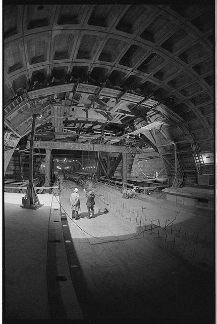 Photo:Washington DC Metro Center subway station construction 1973 Nov 16