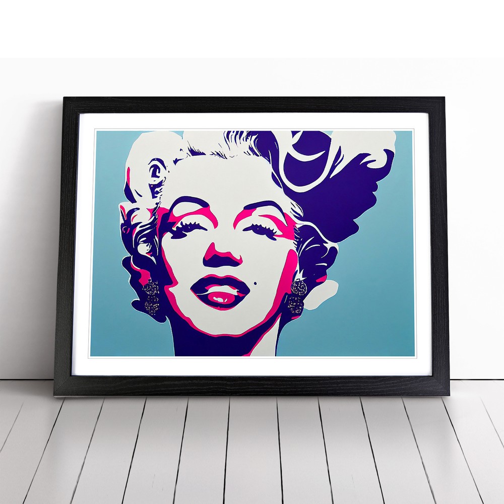 Pop Art Marilyn Monroe Vol.6 Abstract Wall Art Print Framed Picture Poster