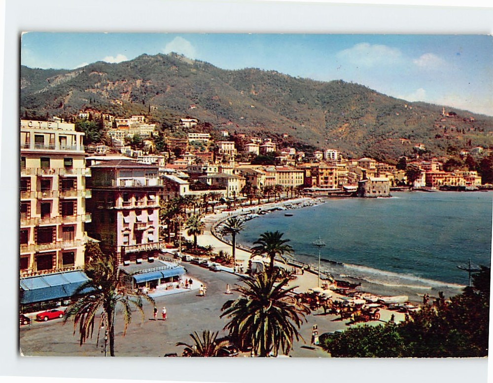 Postcard Promenade Rapallo Italy