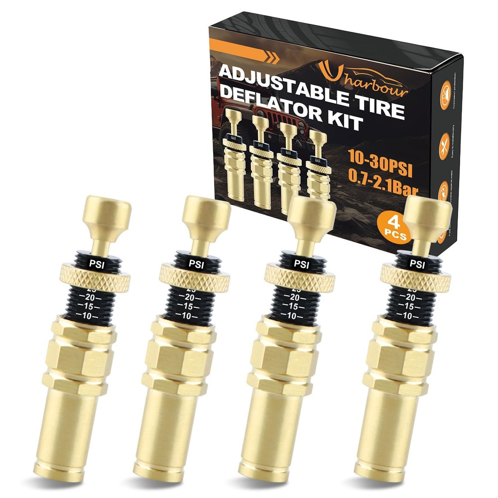 Adjustable Tire Deflator, 10-30 Psi Tire Deflators Offroad , Auto Stop Down T...
