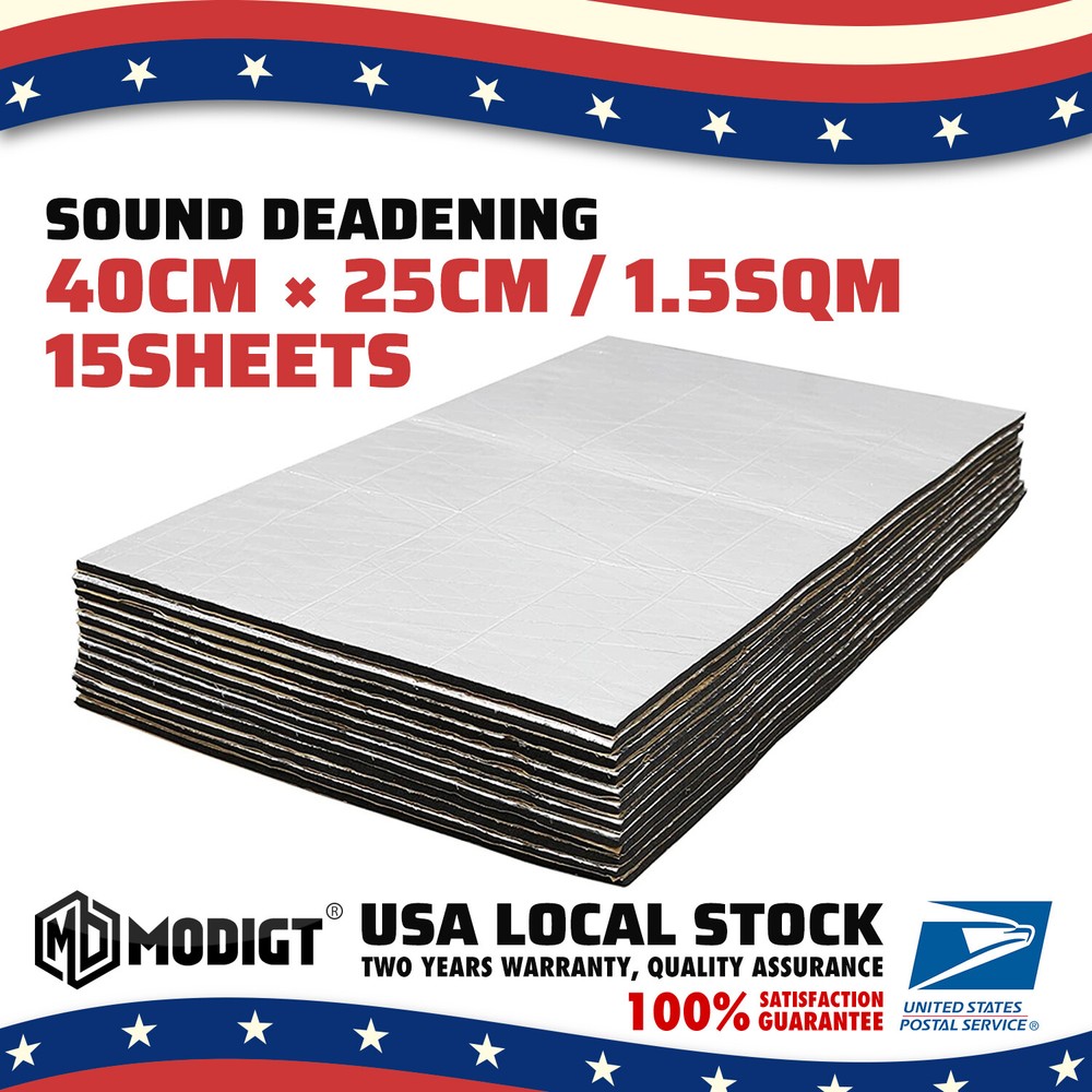 Car Sound Deadening Mat Sound Deadener Insulation Fit For Firewall Hood Floor