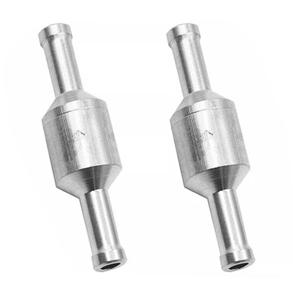 2x 6mm Aluminum Inline Non-Return Check Valve for Fuel Water Gas Air Vacuum